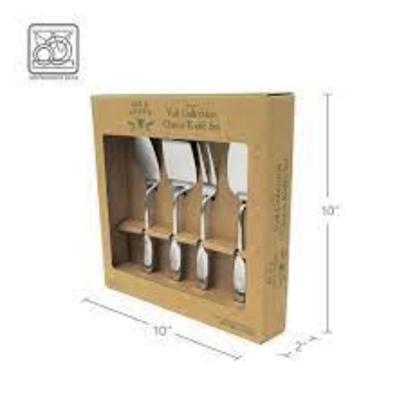 NWT BEE & WILLOW VAIL COLLECTION 4 PIECE STAINLESS STEEL CHEESE KNIFE SET - Picture 2 of 10